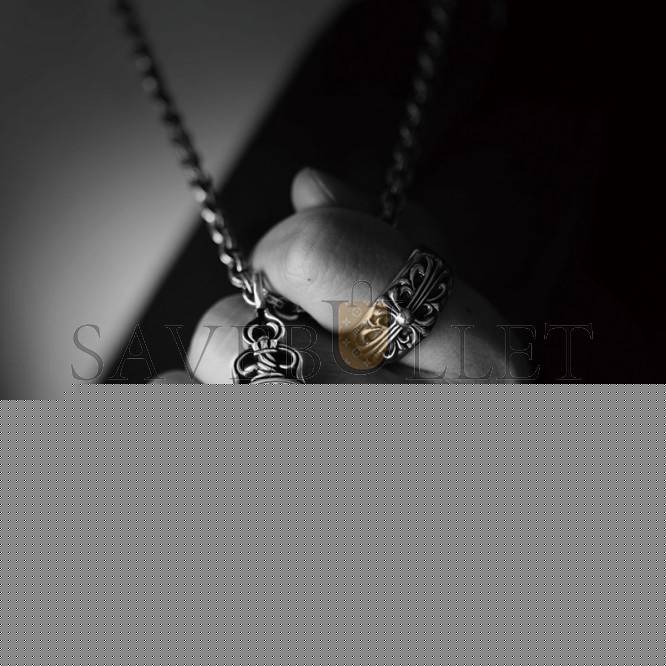 CHROME HEARTS FLORAL CROSS RING