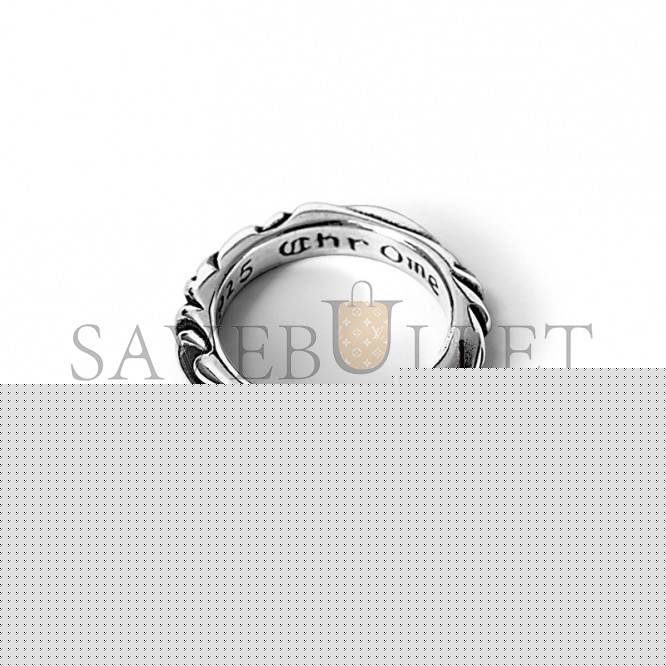 CHROME HEARTS SCROLL BAND RING
