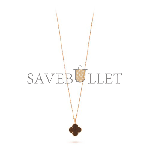 VAN CLEEF ARPELS MAGIC ALHAMBRA LONG NECKLACE, 1 MOTIF - ROSE GOLD, LETTERWOOD VCARO3M700
