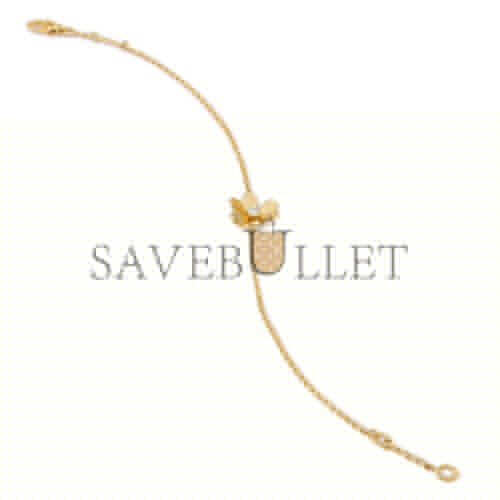 VAN CLEEF ARPELS FRIVOLE BRACELET, MINI MODEL - YELLOW GOLD, DIAMOND VCARP0J200