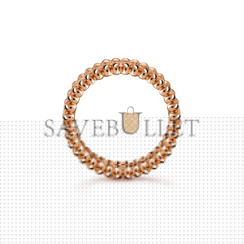 VAN CLEEF ARPELS PERLÉE DIAMONDS RING, 1 ROW - ROSE GOLD, DIAMOND VCARP4E300
