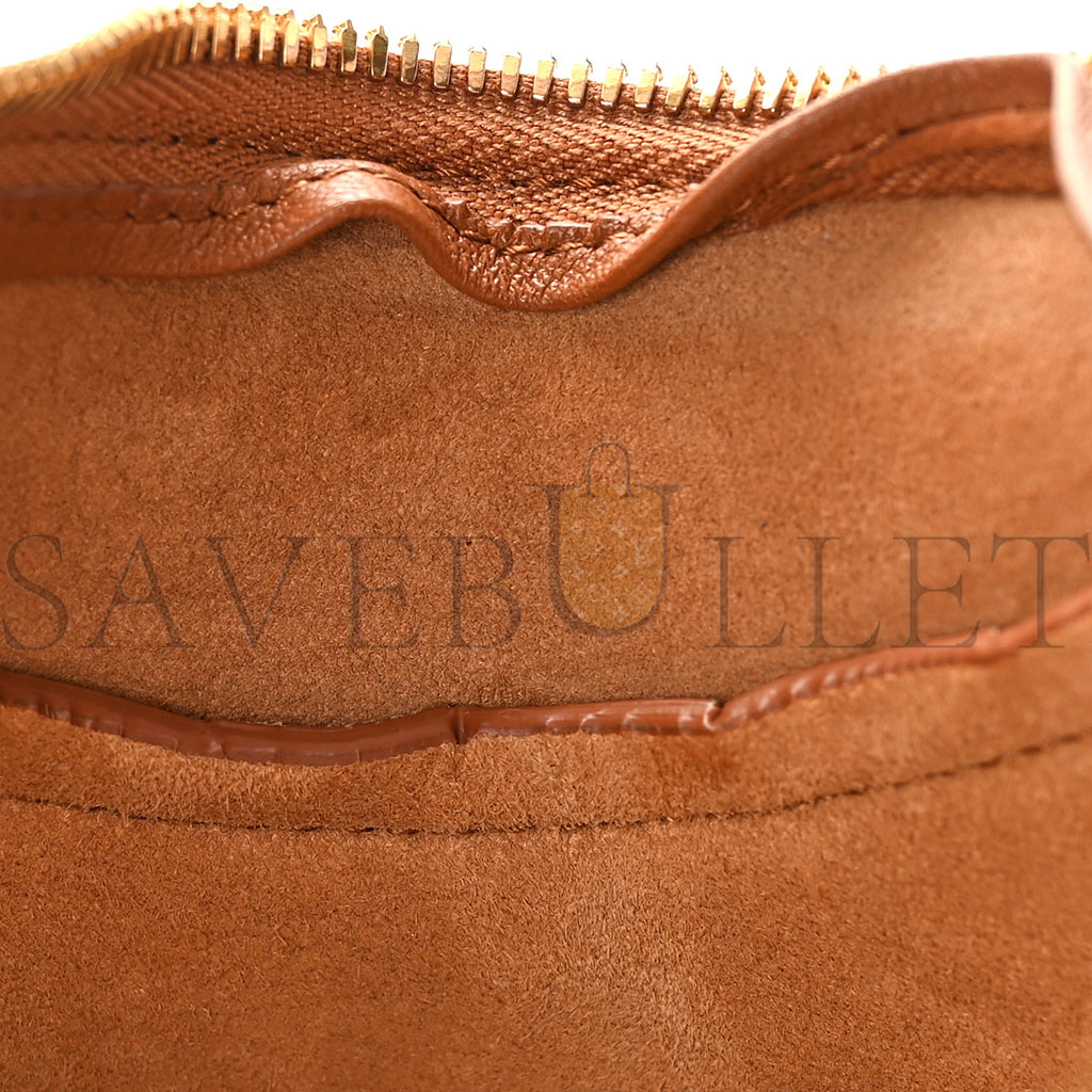 BOTTEGA VENETA NAPPA INTRECCIATO SMALL DROP SHOULDER BAG WOOD (23*34*6cm)