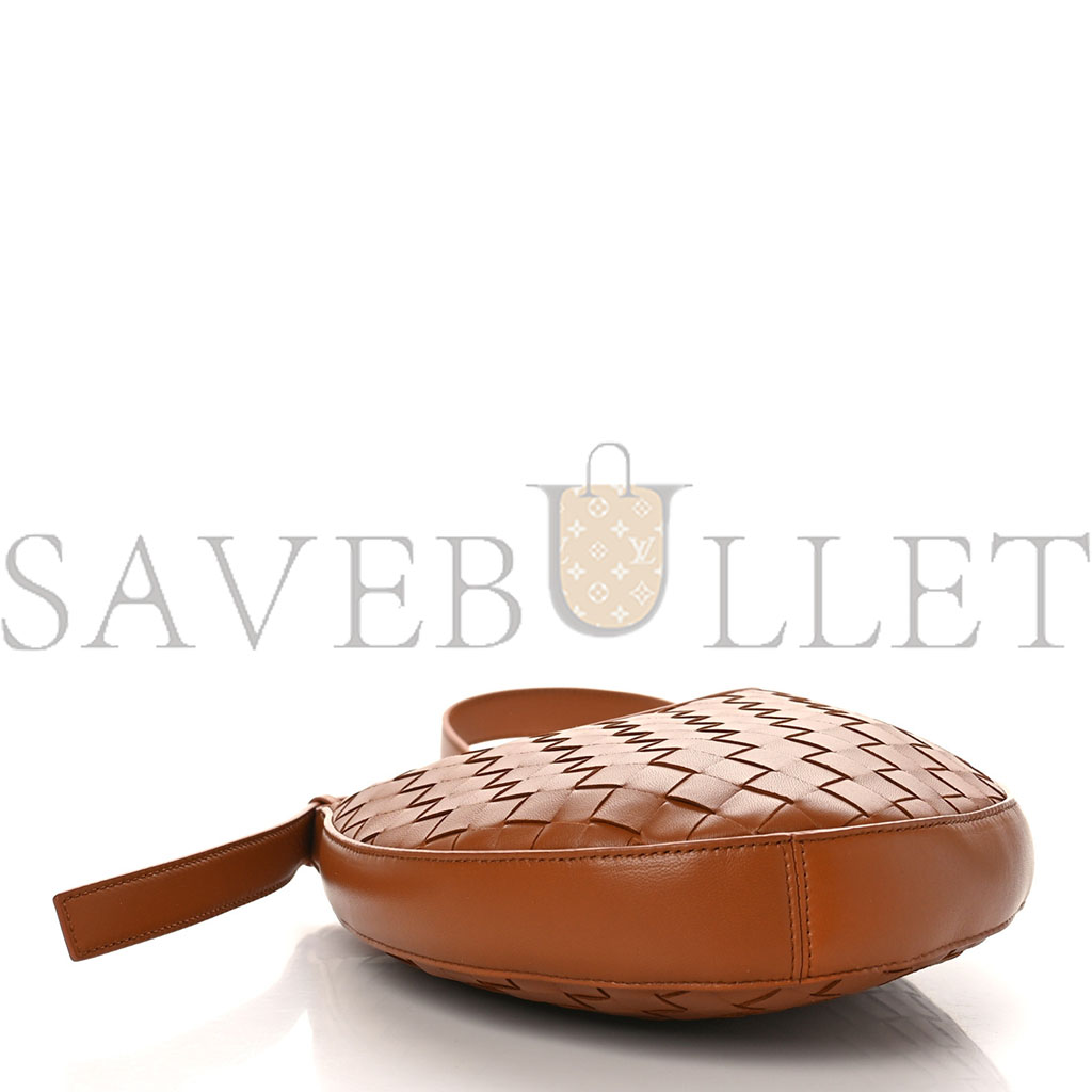 BOTTEGA VENETA NAPPA INTRECCIATO SMALL DROP SHOULDER BAG WOOD (23*34*6cm)