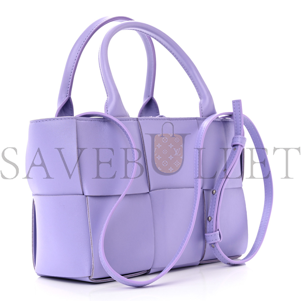 BOTTEGA VENETA NAPPA INTRECCIATO MINI ARCO TOTE WISTERIA (25*17*9cm)