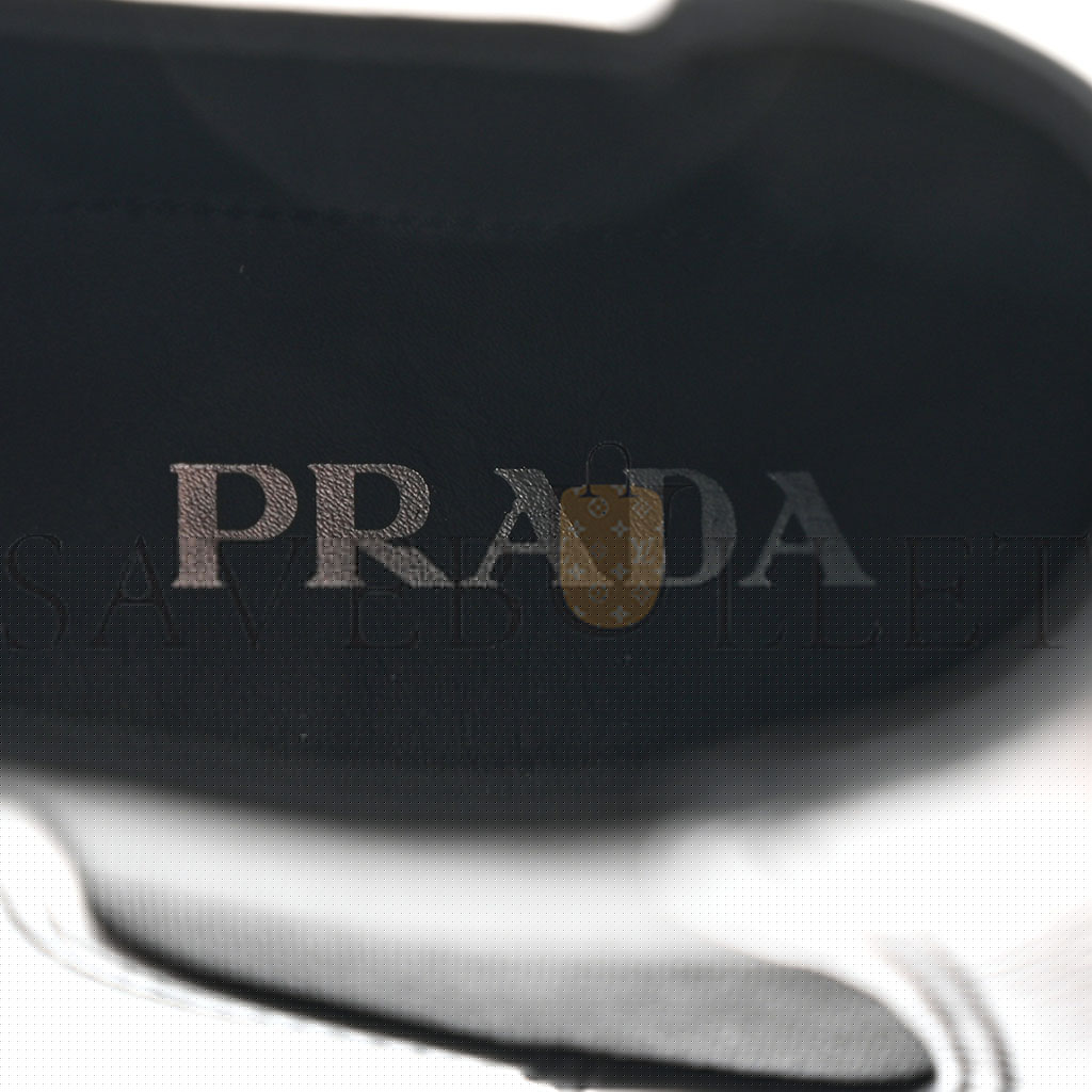 PRADA VITELLO MONTANA LUG SOLE CHELSEA 55MM BOOTS 36 BLACK