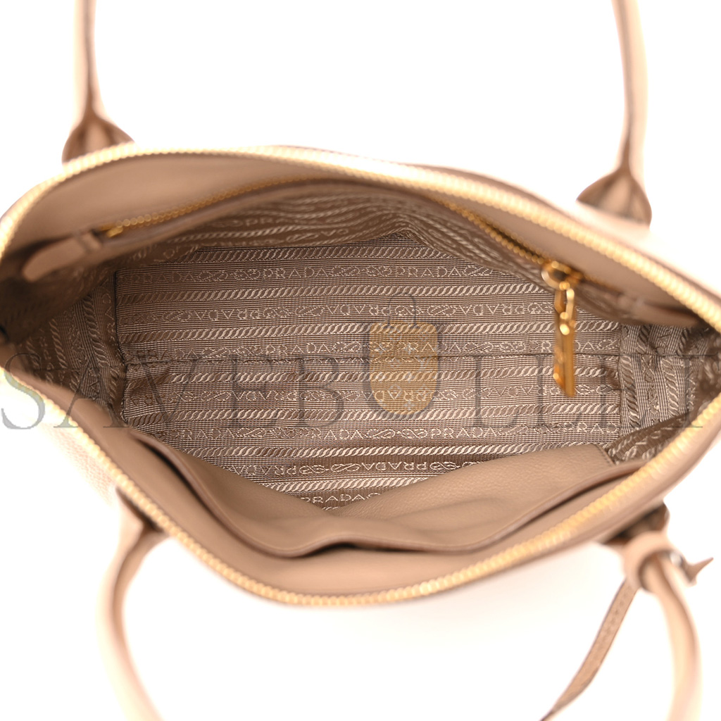 PRADA VITELLO DAINO MINI SHOPPING TOTE CAMMEO 1BA111  (24*19*12cm)