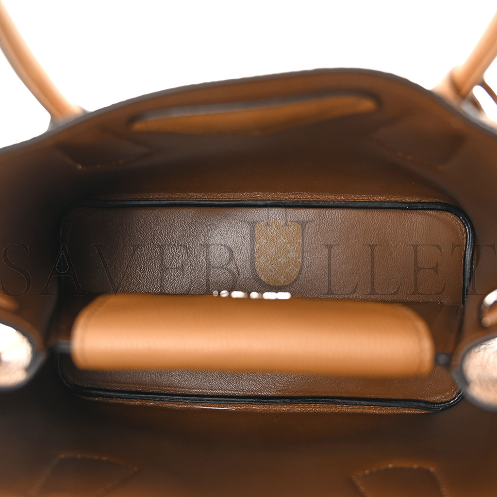 PRADA VITELLO DAINO SOFT MINI DOUBLE BAG CARAMEL 1BG443 (25*18*10cm)