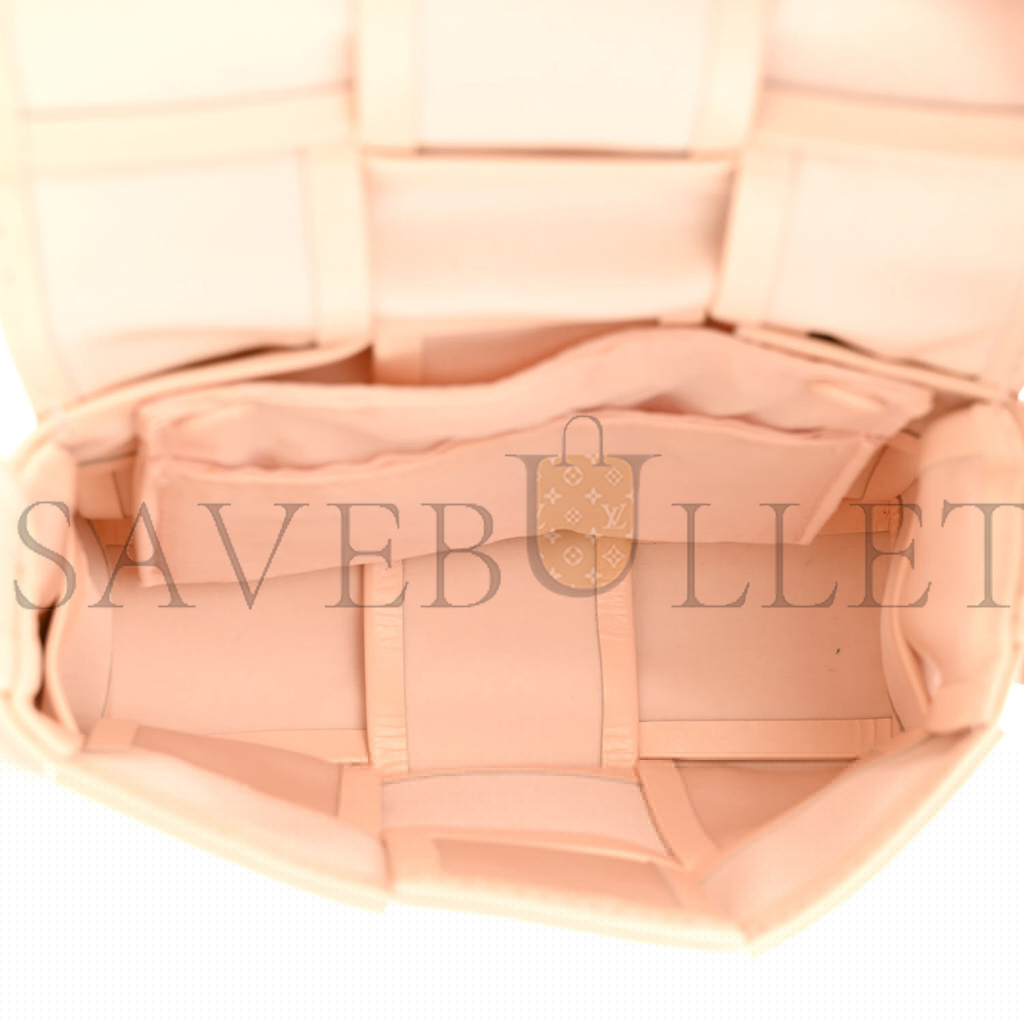 BOTTEGA VENETA LAMBSKIN MAXI INTRECCIATO EXTRA MINI CASSETTE CROSSBODY BAG MELON WASHED (12*9*4cm)