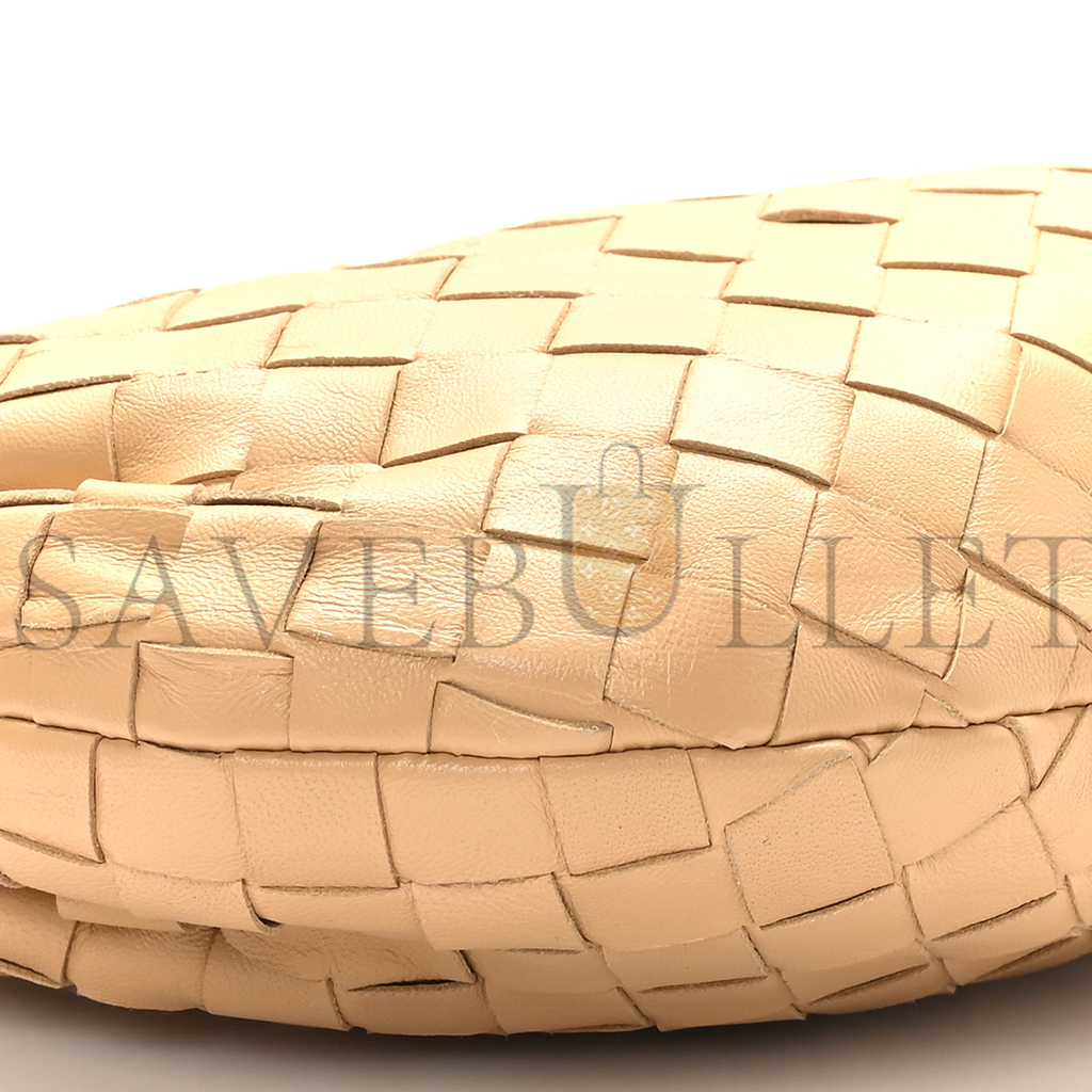 BOTTEGA VENETA NAPPA INTRECCIATO MINI JODIE ALMOND  (23*13*5cm)