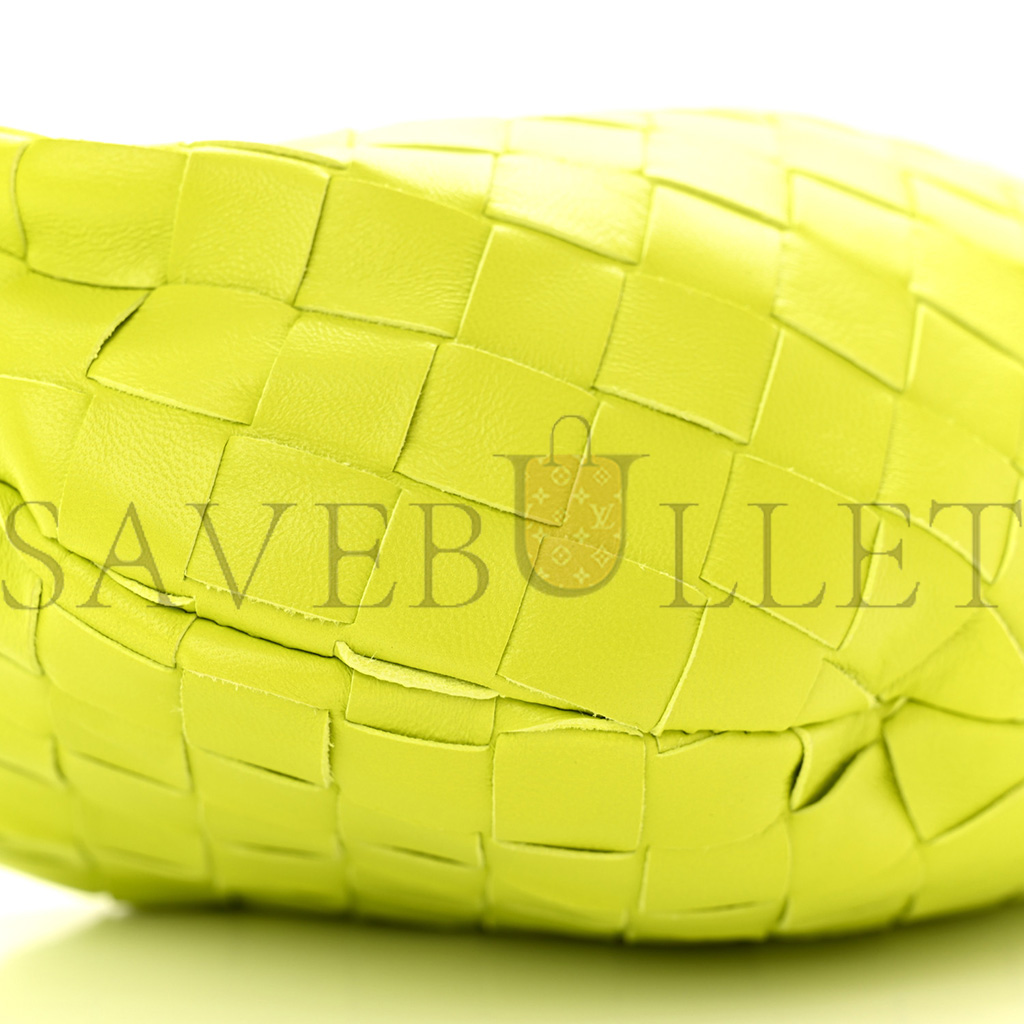 BOTTEGA VENETA NAPPA INTRECCIATO MINI JODIE KIWI (25*14*8cm)