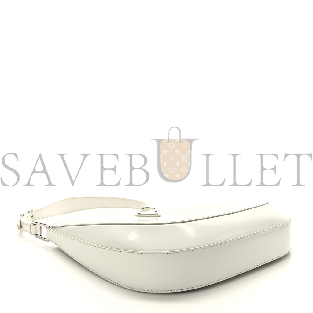 PRADA BRUSHED CALFSKIN CLEO ADJUSTABLE STRAP SHOULDER BAG WHITE 1BC499 (27*22*6cm)