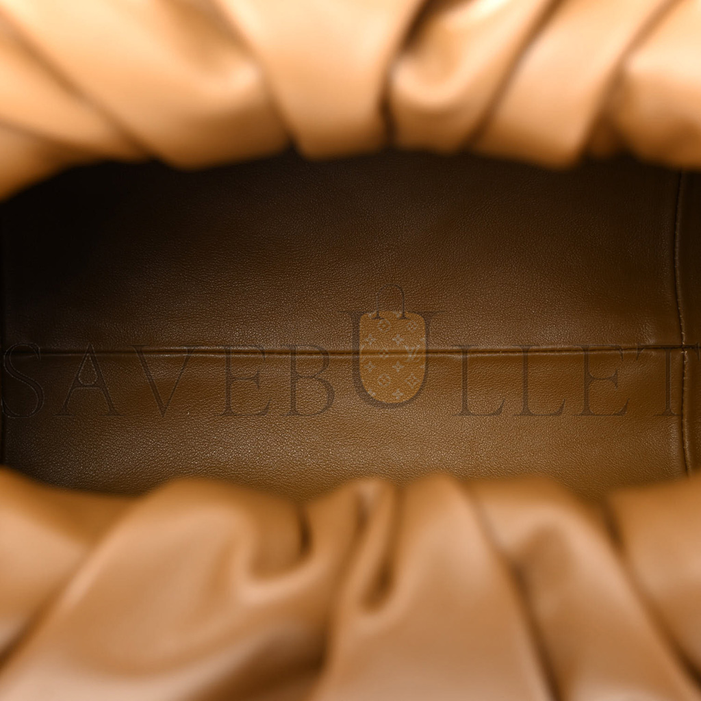 BOTTEGA VENETA SMOOTH BUTTER CALFSKIN SMALL THE SHOULDER POUCH MOUTARDE (38*17*11cm)