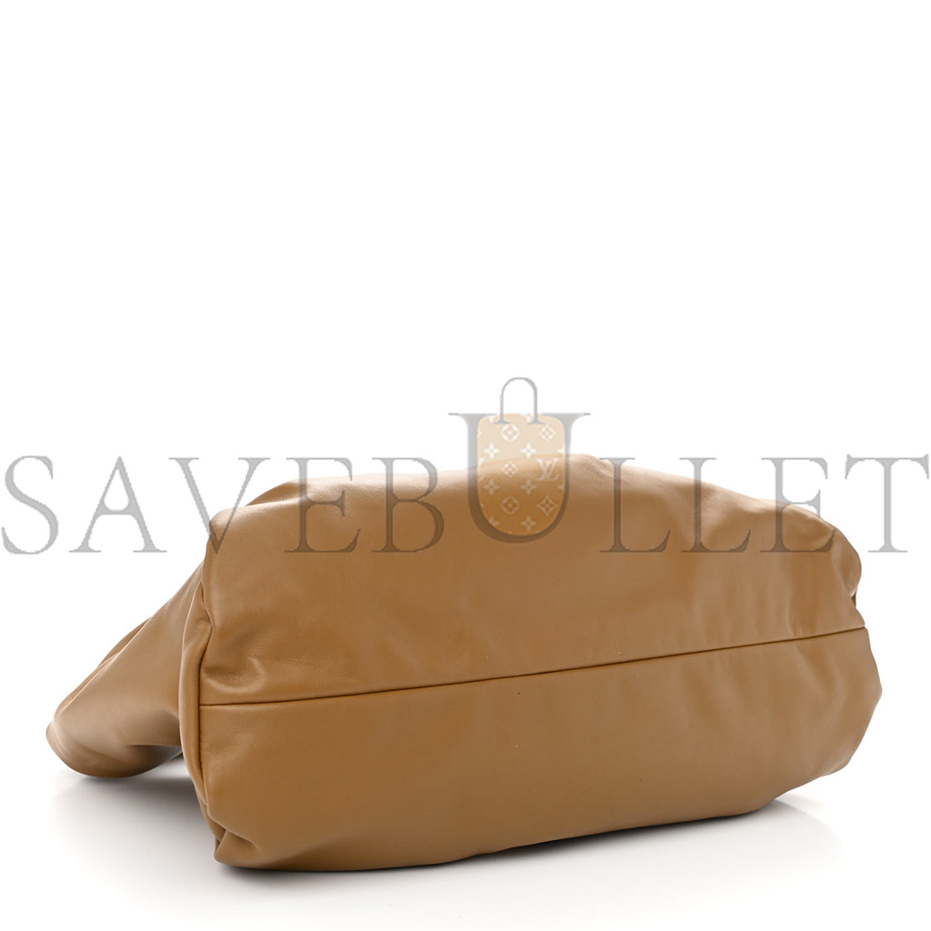 BOTTEGA VENETA SMOOTH BUTTER CALFSKIN SMALL THE SHOULDER POUCH MOUTARDE (38*17*11cm)