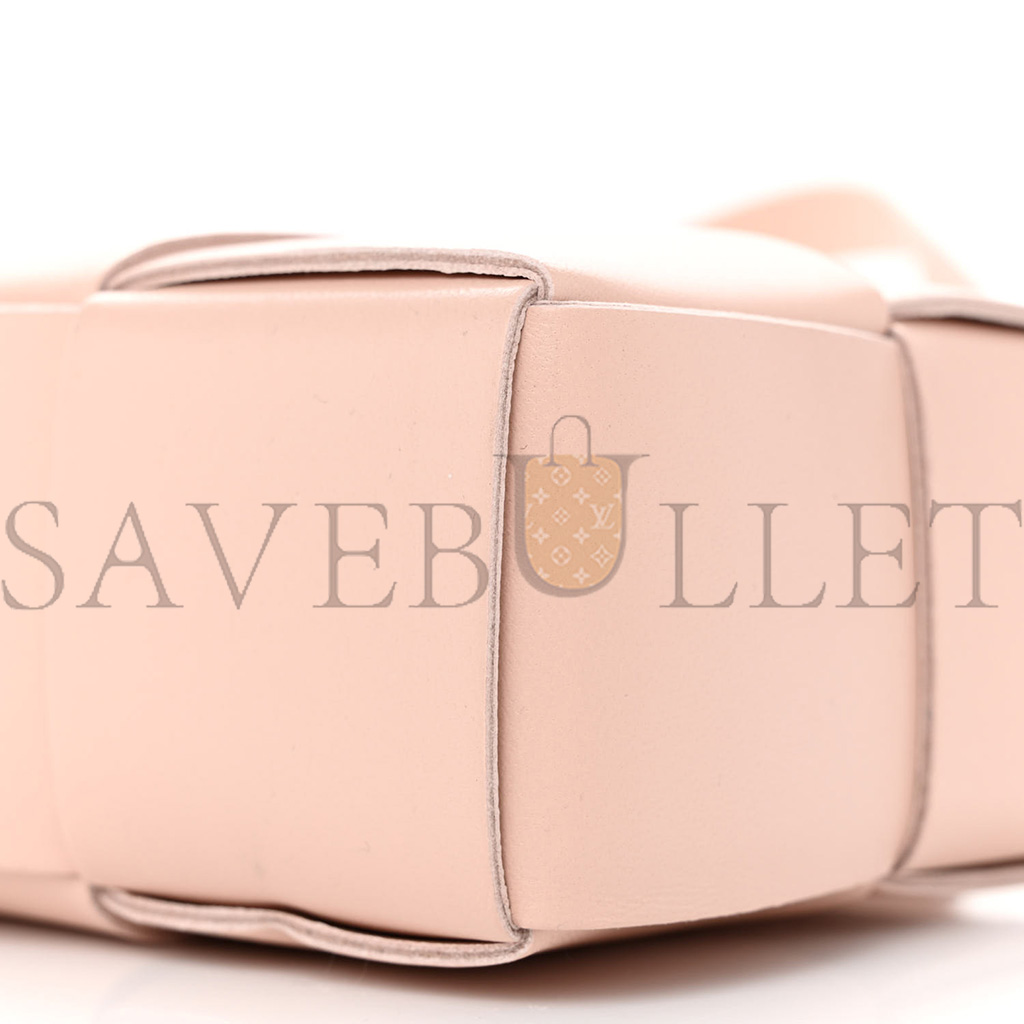 BOTTEGA VENETA NAPPA MAXI INTRECCIATO MINI ARCO EAST WEST TOTE MELON WASHED (22*17*6cm）