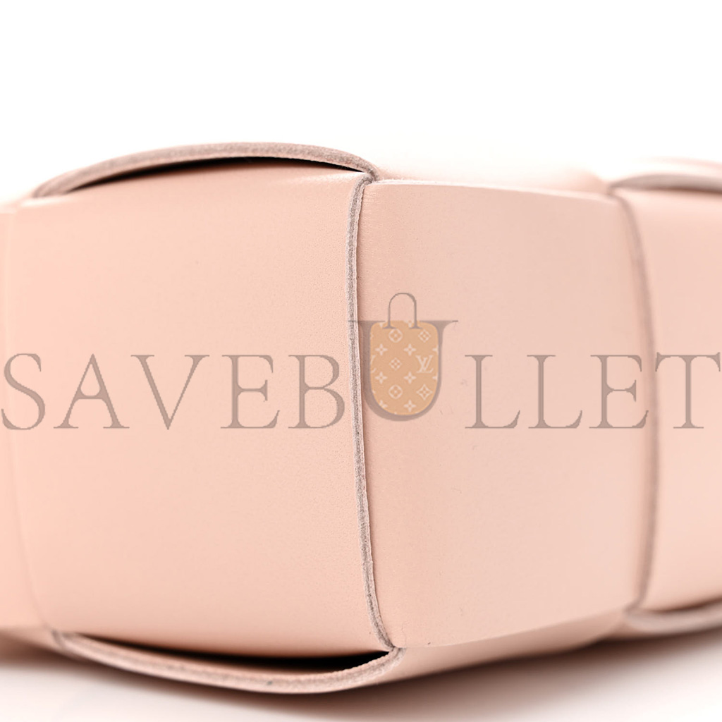 BOTTEGA VENETA NAPPA MAXI INTRECCIATO MINI ARCO EAST WEST TOTE MELON WASHED (22*17*6cm）