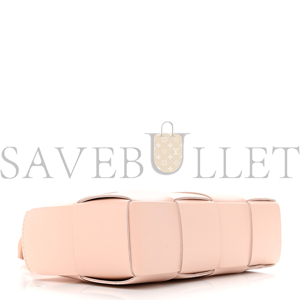 BOTTEGA VENETA NAPPA MAXI INTRECCIATO MINI ARCO EAST WEST TOTE MELON WASHED (22*17*6cm）