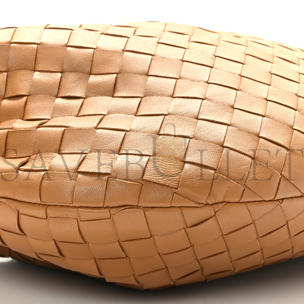 BOTTEGA VENETA NAPPA INTRECCIATO TEEN JODIE HOBO CARAMEL (33*20*6cm)