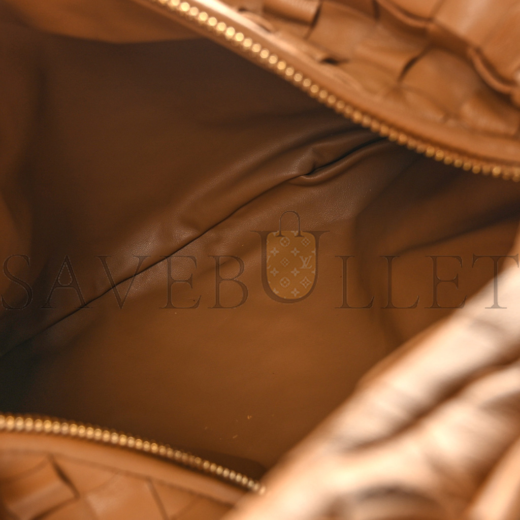 BOTTEGA VENETA NAPPA INTRECCIATO TEEN JODIE HOBO CARAMEL (33*20*6cm)