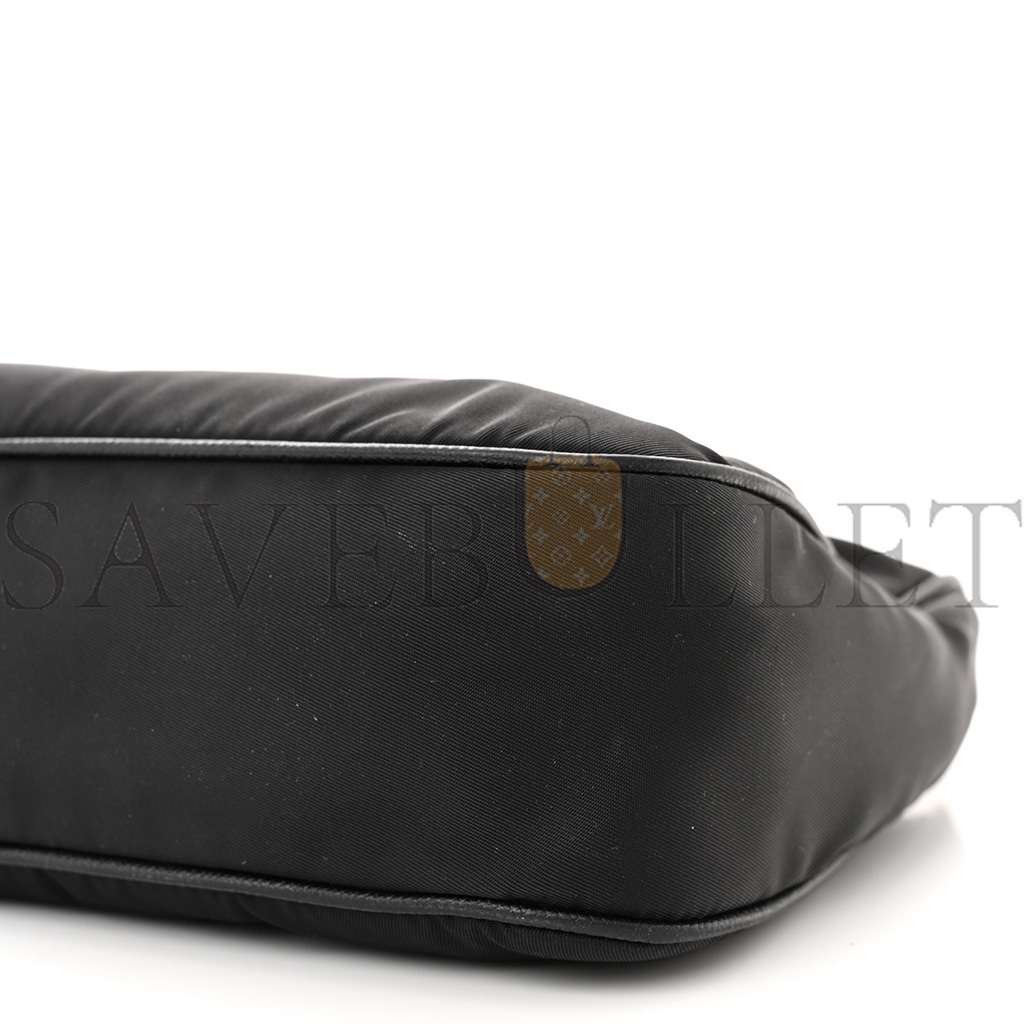 PRADA NYLON RE-EDITION 2005 SHOULDER BAG BLACK 1BH204 (22*17*6cm)