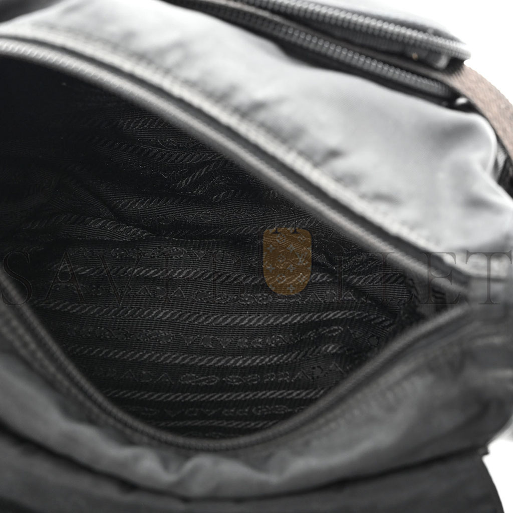 PRADA NYLON VELA MESSENGER BLACK 1BD994 (25*22*10cm)