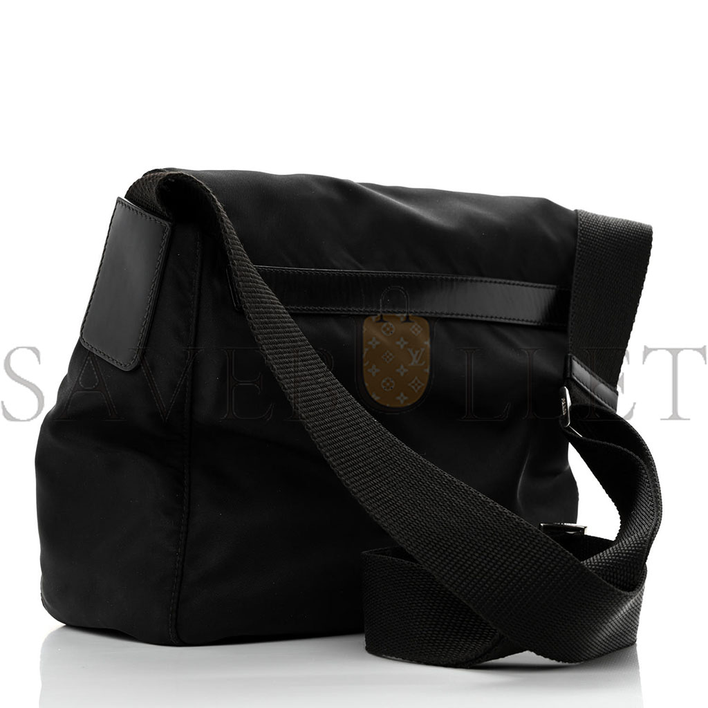PRADA NYLON VELA MESSENGER BLACK 1BD994 (25*22*10cm)