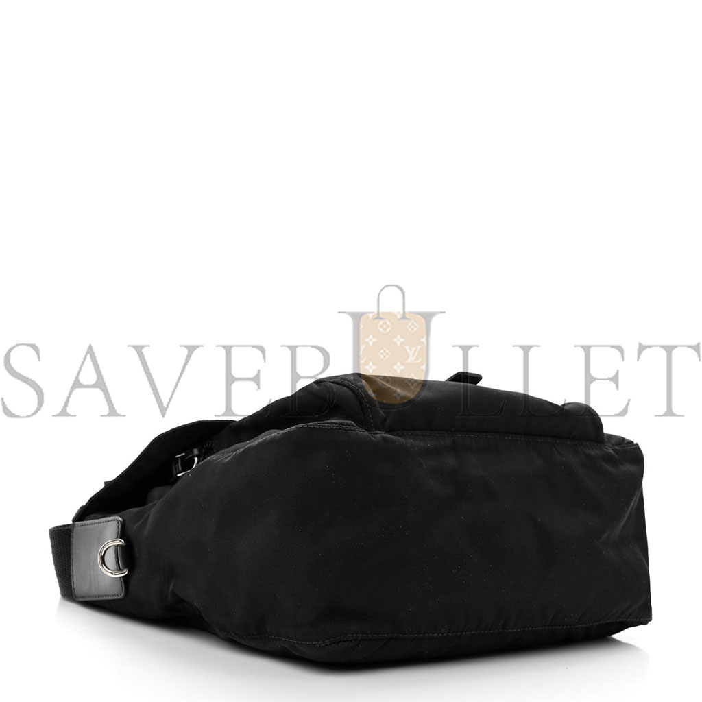 PRADA NYLON VELA MESSENGER BLACK 1BD994 (25*22*10cm)