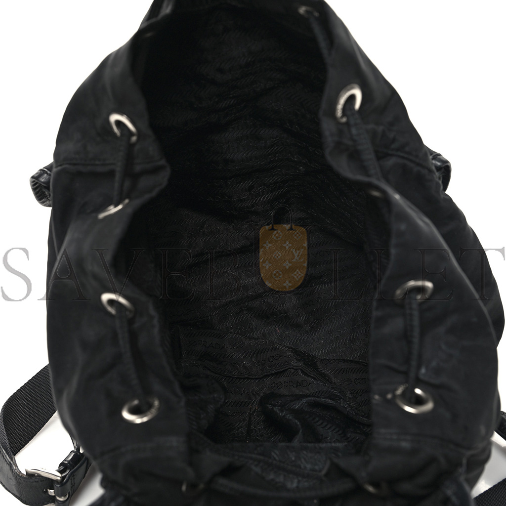 PRADA NYLON VELA SMALL BACKPACK BLACK (30*29*15cm)