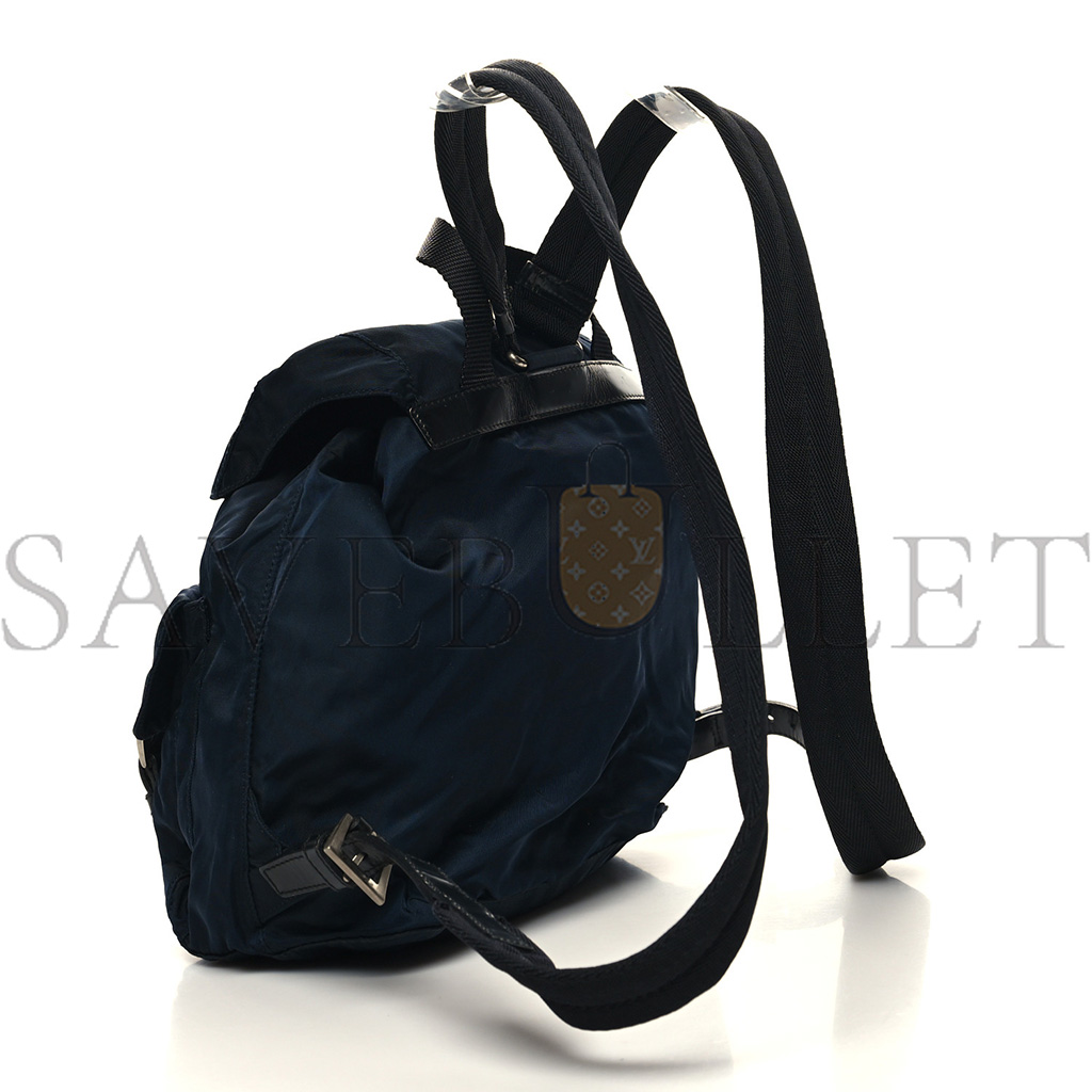 PRADA NYLON VELA SMALL BACKPACK NAVY (28*23*12cm)