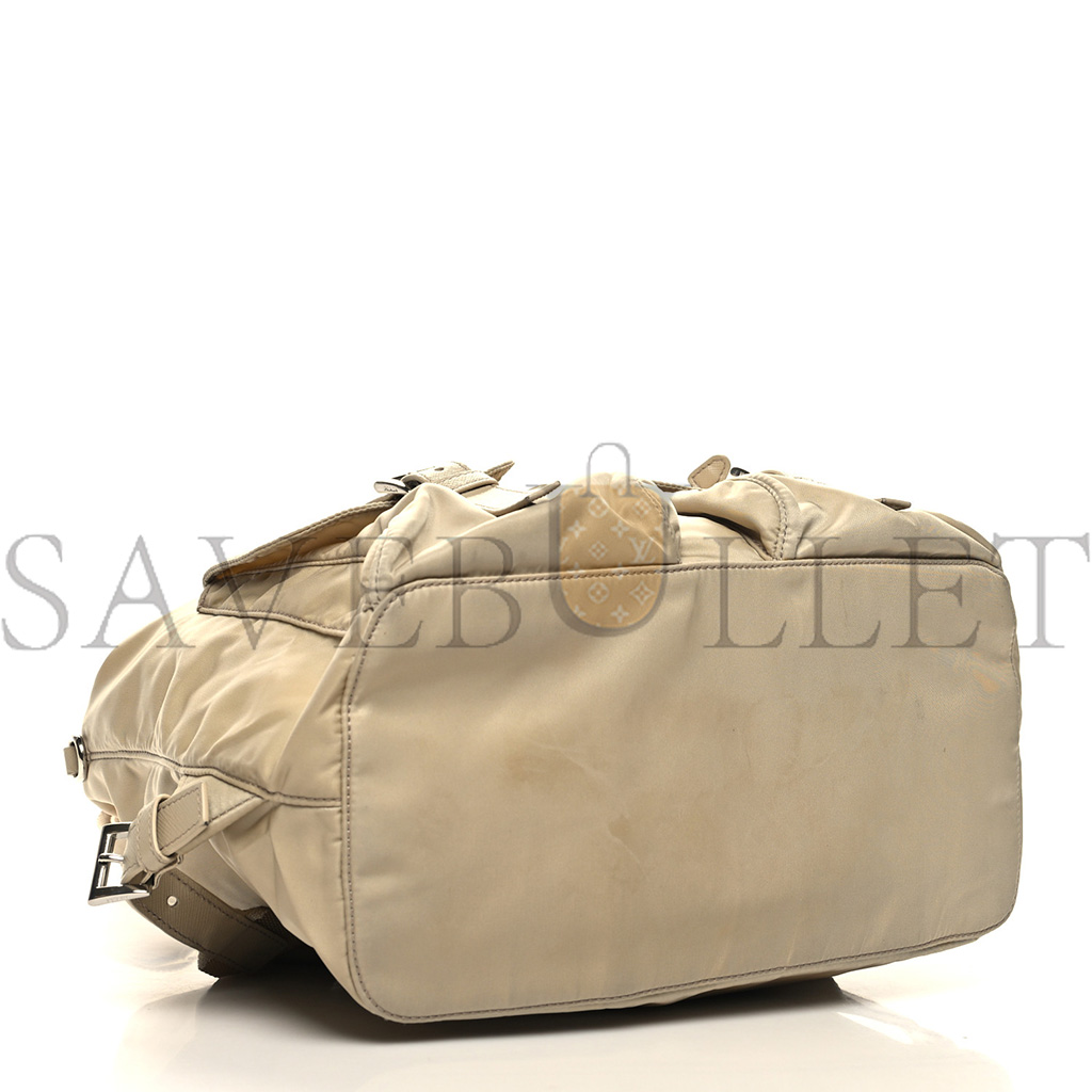 PRADA NYLON SAFFIANO MEDIUM BACKPACK DESERTO 1BZ811 (32*31*15cm)