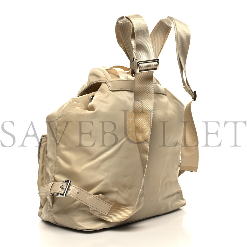 PRADA NYLON SAFFIANO MEDIUM BACKPACK DESERTO 1BZ811 (32*31*15cm)