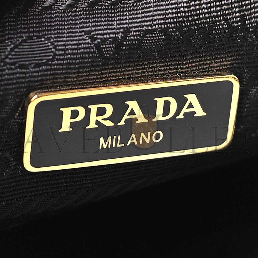 PRADA RE-NYLON DUET DRAWSTRING SHOULDER BAG BLACK 1BH038 (23*18*11cm)