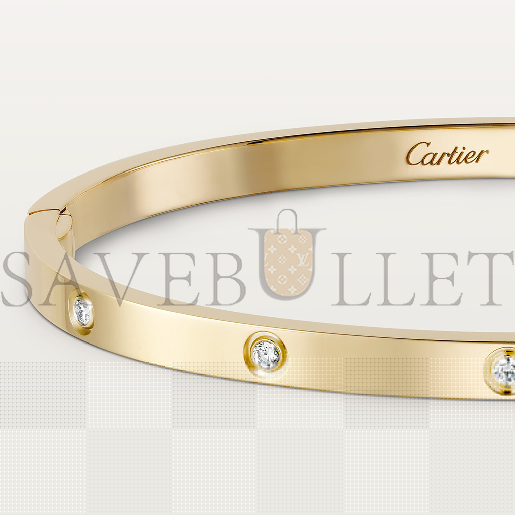 CARTIER  LOVE BRACELET, SMALL MODEL, 10 DIAMONDS B6047817