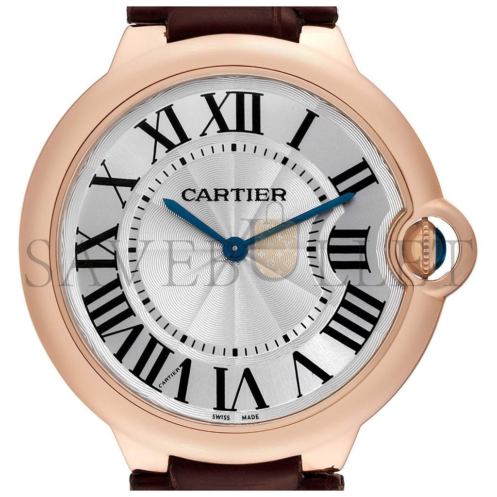 CARTIER BALLON BLEU ROSE GOLD 40MM WATCH W6920083