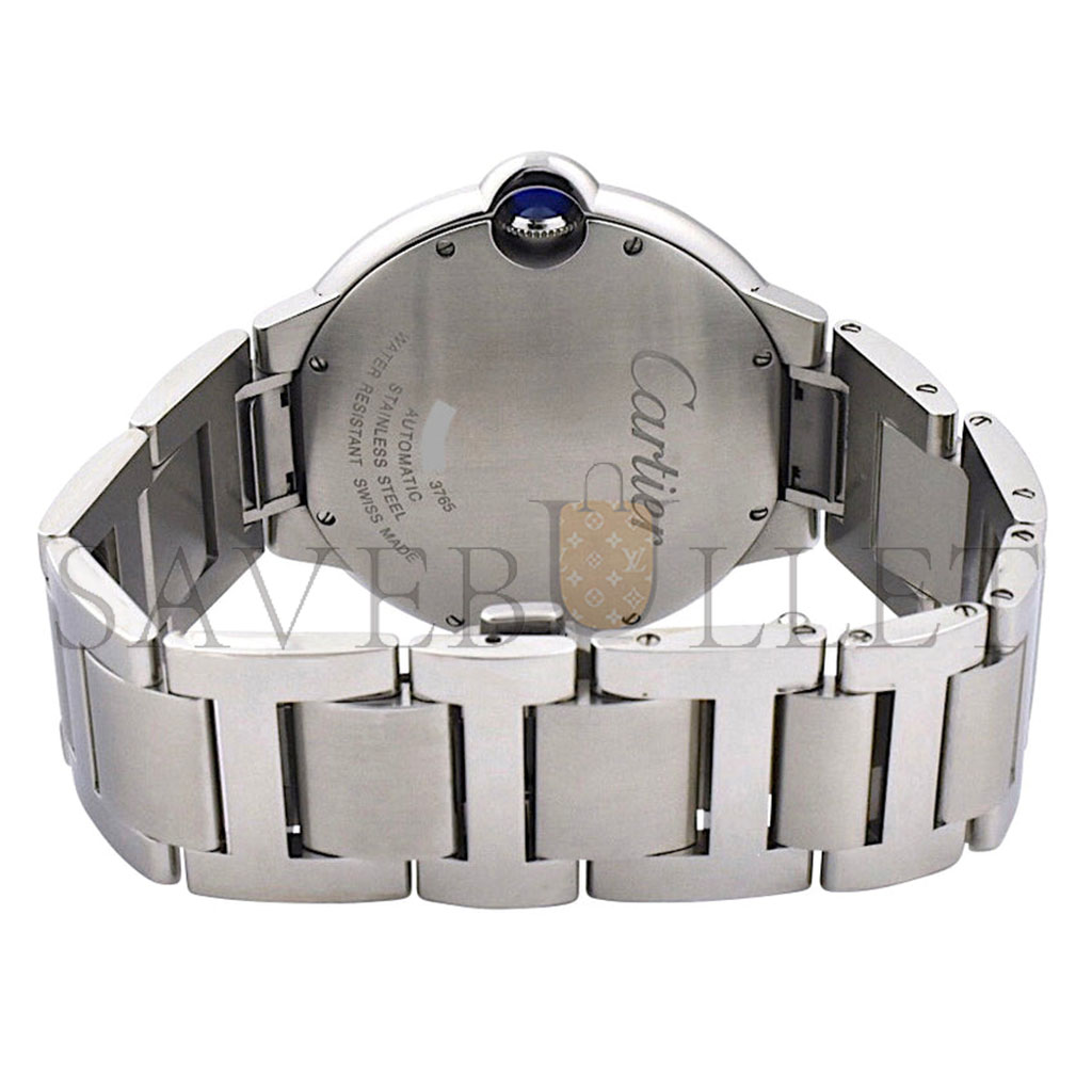 CARTIER BALLON BLEU DE SILVER SILVER STEEL CASSETTE MEN