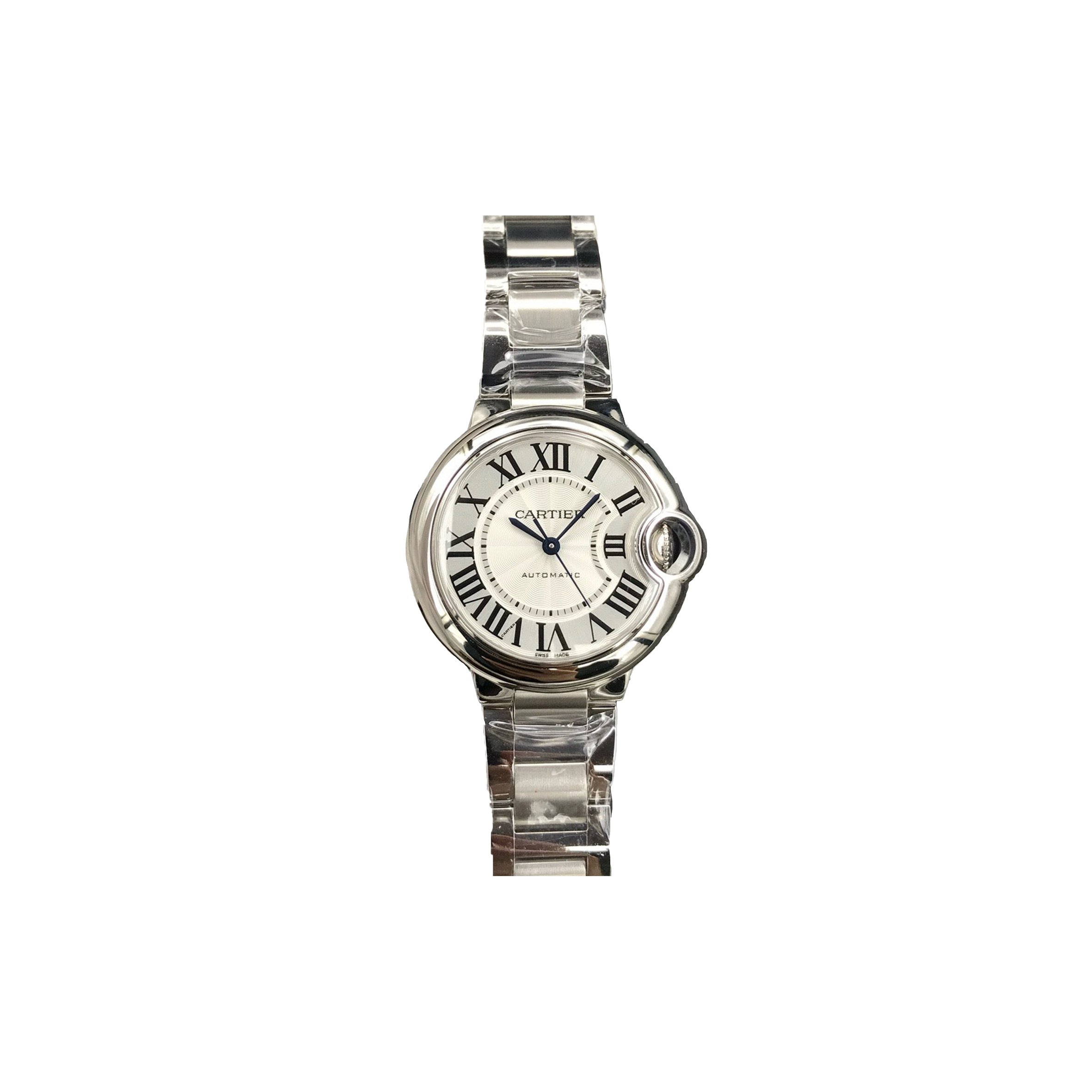 CARTIER BALON BLEU 33 STELEL WOMEN'S 33MM WATCH AUTOMATIC WRIST W6920071