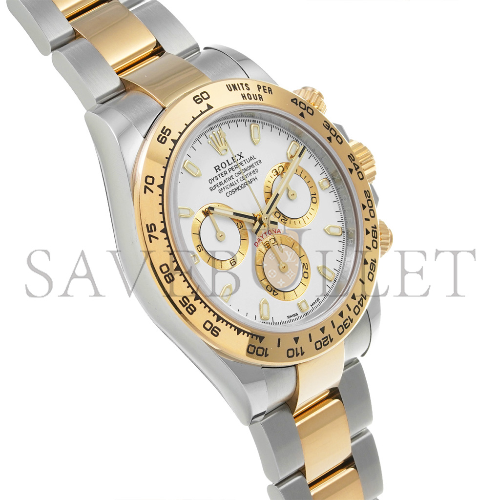 ROLEX DAYTONA TWO TONE WHITE DIAL 40MM WATCH 116503