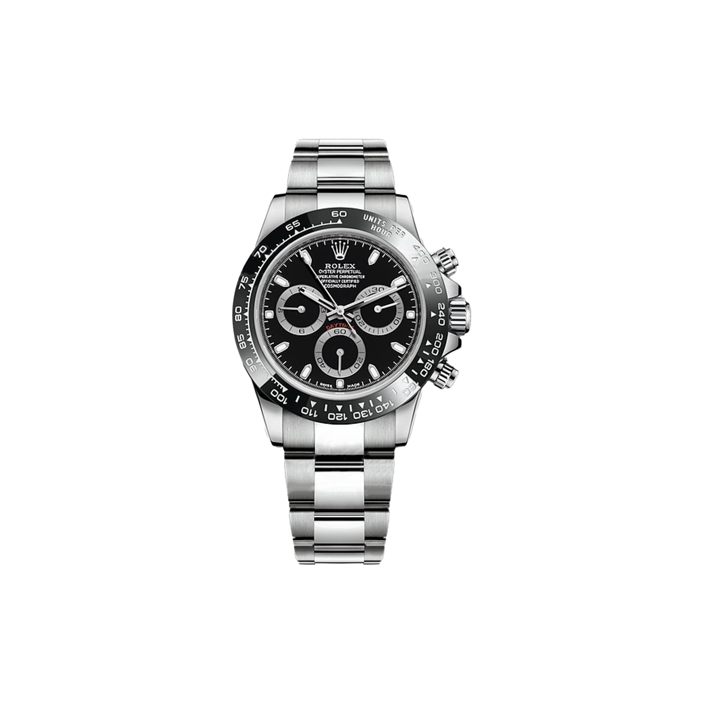 ROLEX DAYTONA BLACK DIAL 40MM WATCH 116500LN