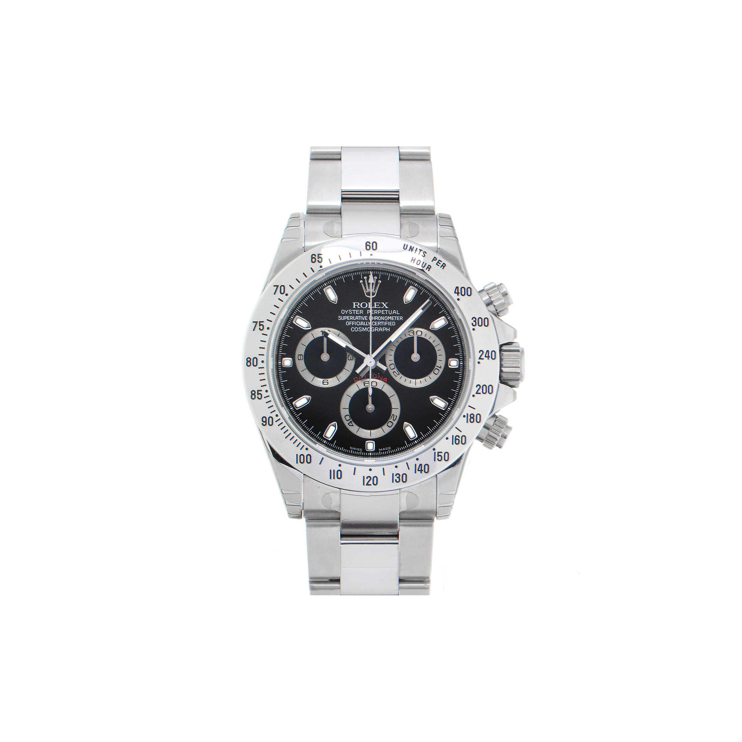 ROLEX DAYTONA BLACK DIAL 40MM WATCH 116520
