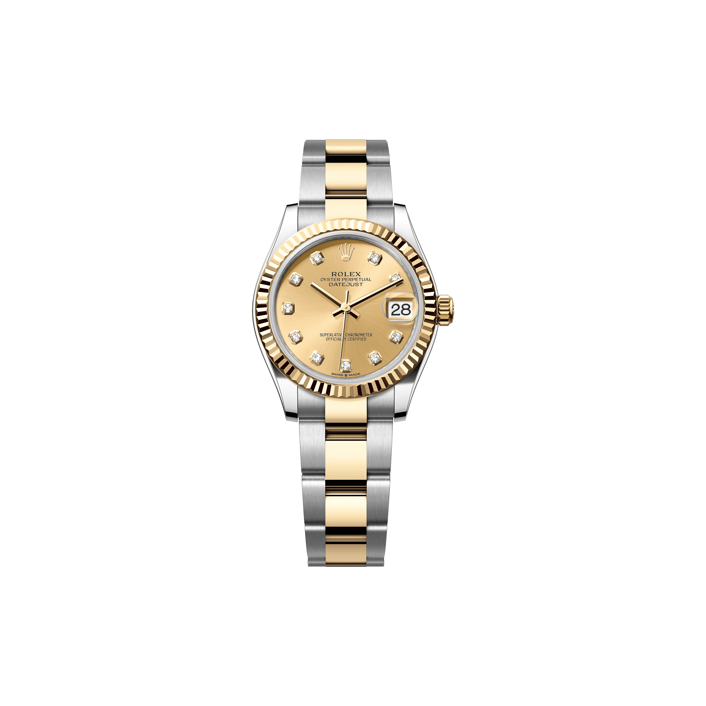 ROLEX DATEJUST 31 OYSTER, 31 MM, OYSTERSTEEL AND YELLOW GOLD WATCH 278273
