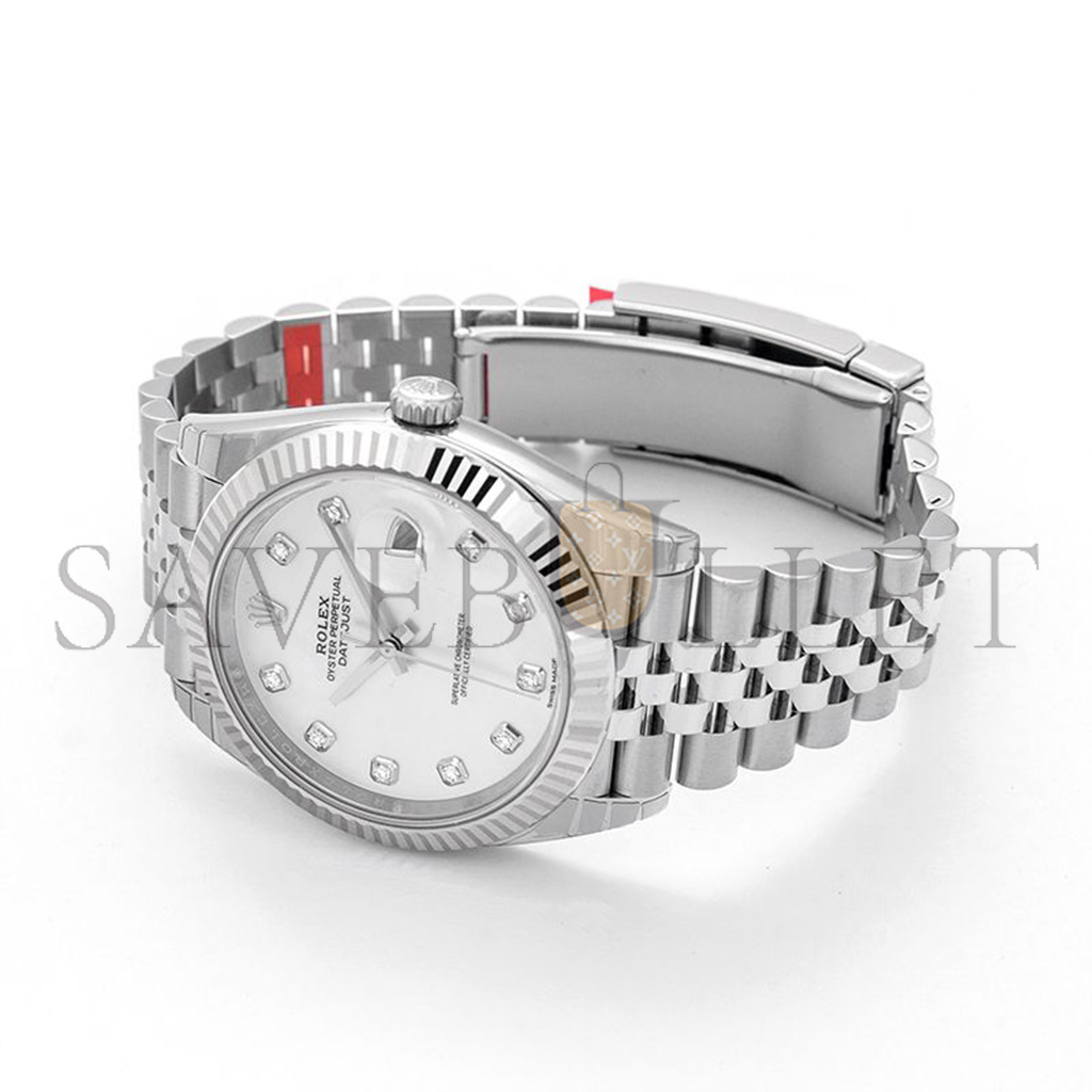 ROLEX DATEJUST  STEEL FLUTED 41MM WATCH 126334-00241 STAINLESS0