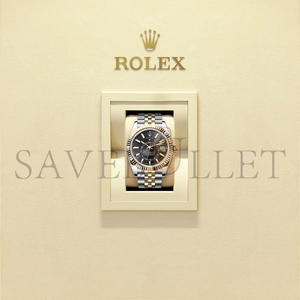 ROLEX SKY-DWELLER OYSTER, 42 MM, OYSTERSTEEL AND YELLOW GOLD WATCH 336933-0004