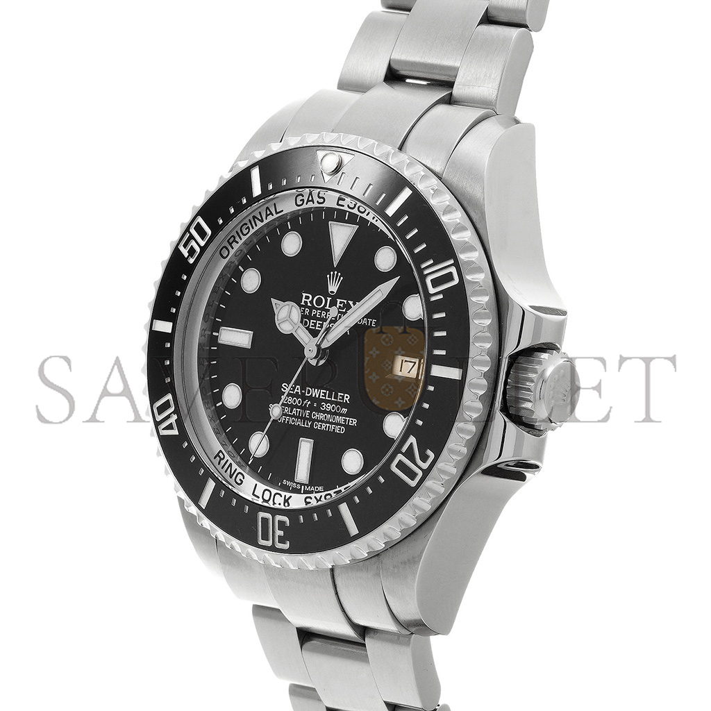ROLEX SEA-DWELLER 44 STAINLESS STEEL BLACK FACE 44MM WATCH 116660-0001