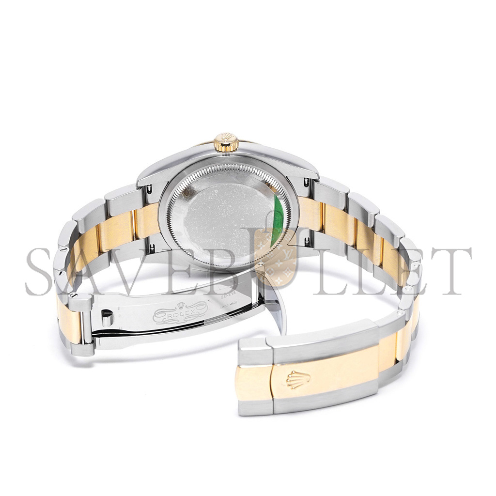 ROLEX DATEJUST GOLDEN PALM PATTERN 36MM WATCH 126203