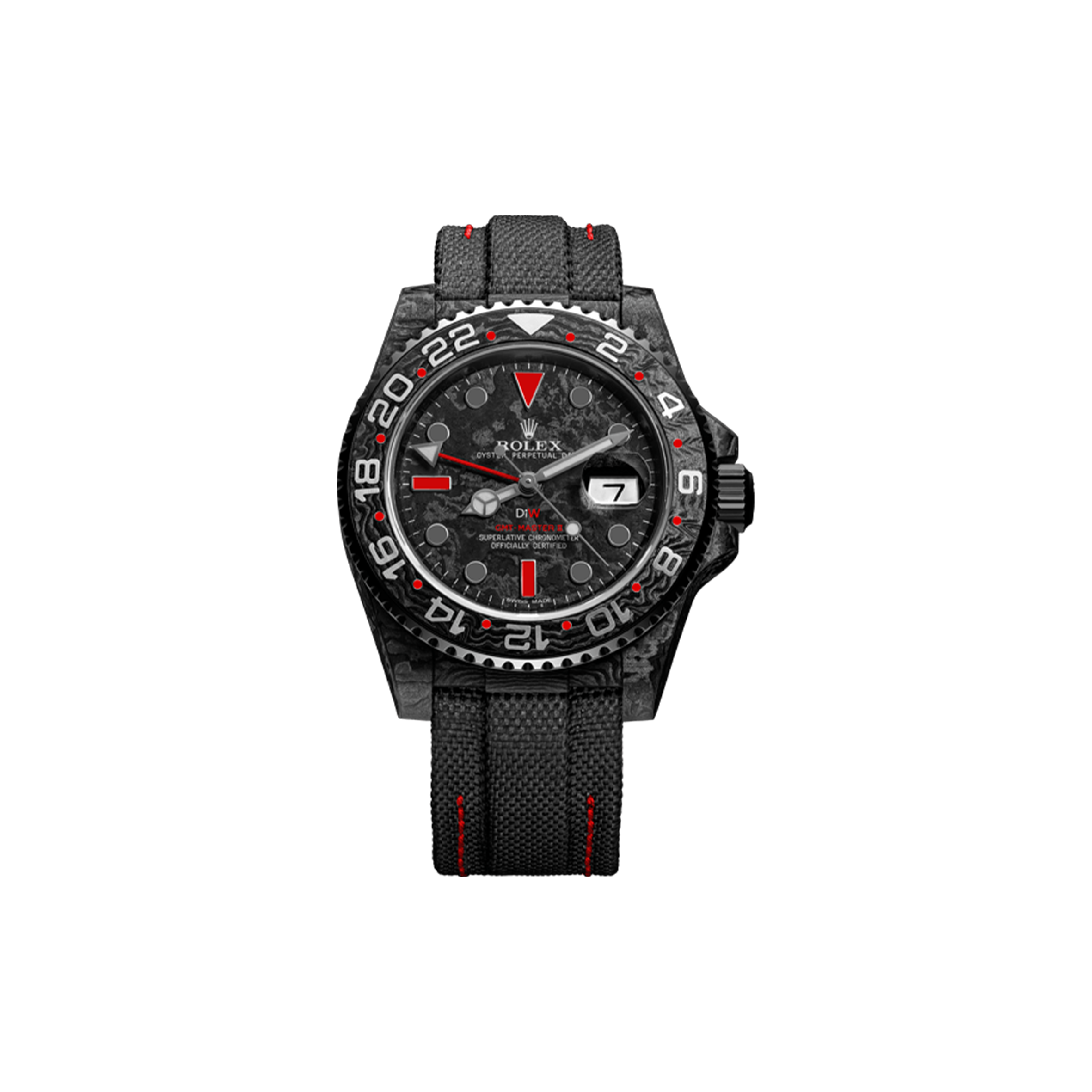 ROLEX GMT-MASTER DIW CARBON 40MM WATCH 116710