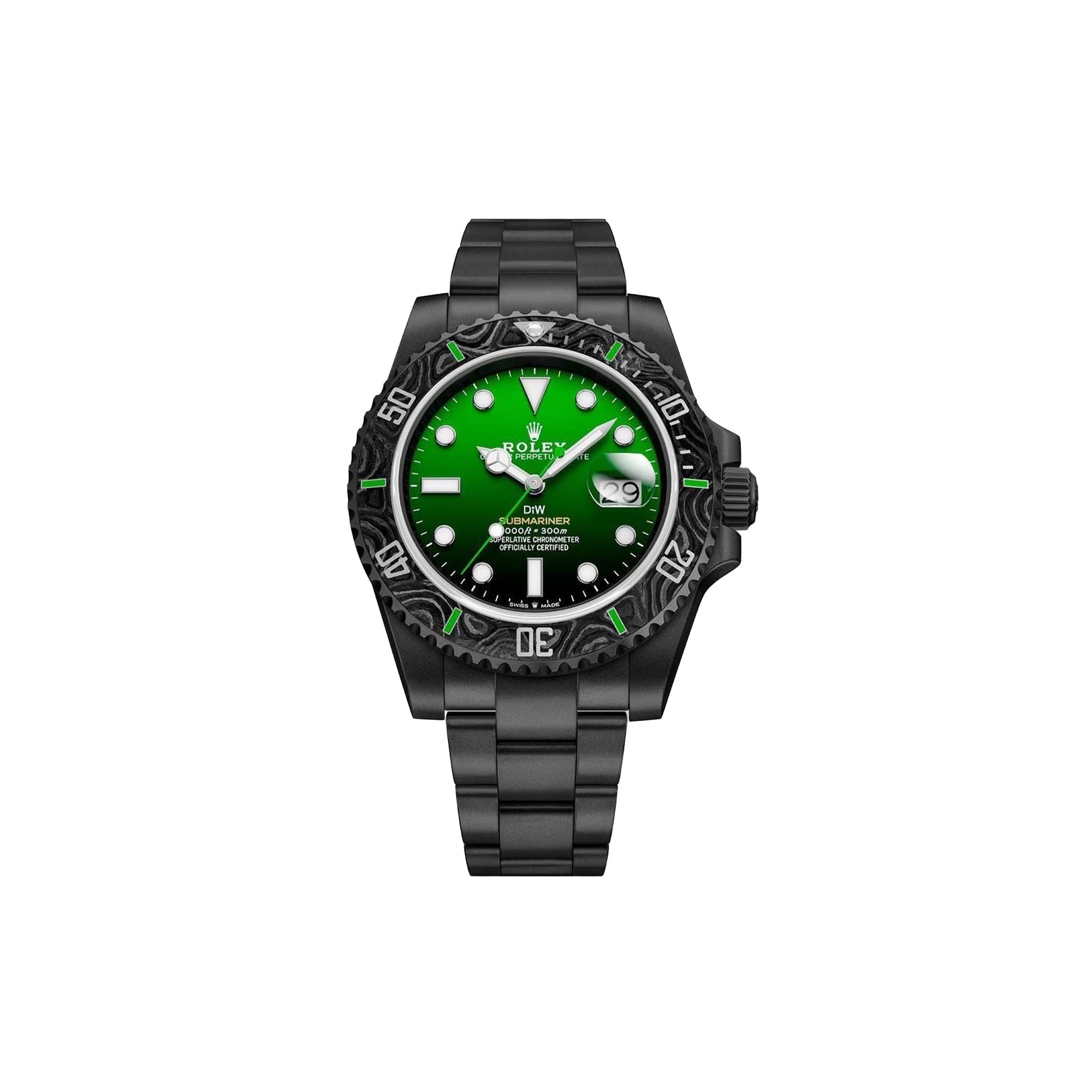 ROLEX SUBMARINER DIW PARAKEET 41MM WATCH 126610LN