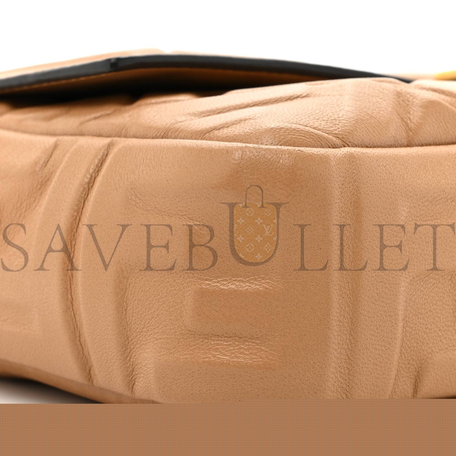 FENDI NAPPA FF 1974 EMBOSSED BAGUETTE MIELE SCURO (27*16*5cm)