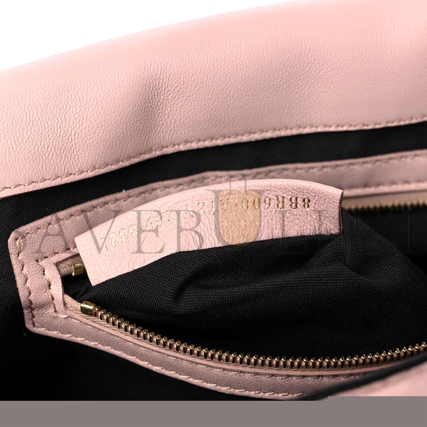 FENDI NAPPA FF 1974 EMBOSSED BAGUETTE ROSA QUARZO (27*15*6cm)