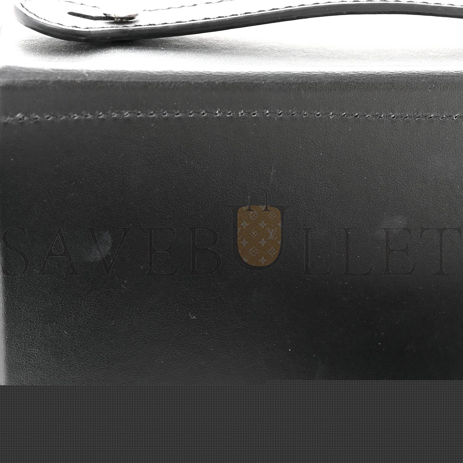 FENDI X MARC JACOBS NAPPA LOGO BAGUETTE SOFT TRUNK BAG BLACK (21*11*6cm)
