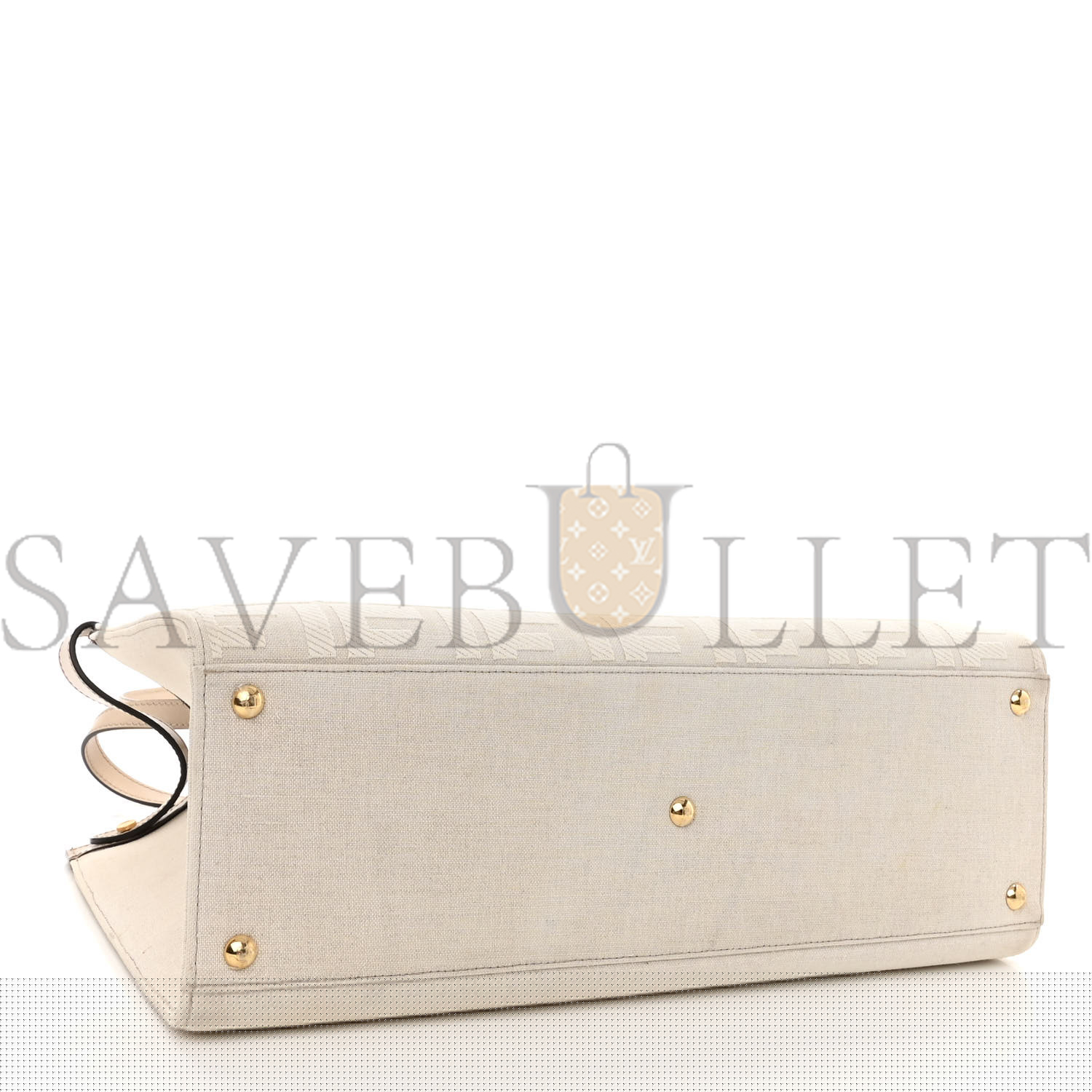 FENDI CANVAS VITELLO KING FF EMBROIDERED MEDIUM PEEKABOO X-TOTE POUDRE (41*29*15cm)