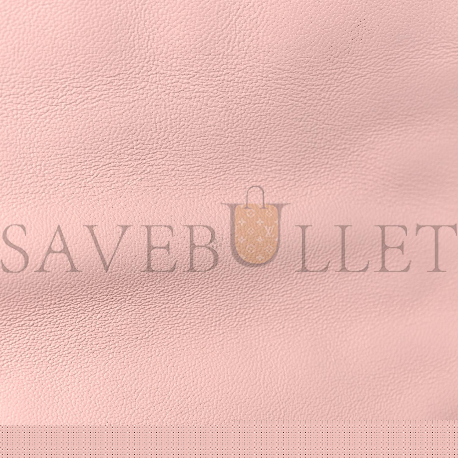 FENDI NAPPA FF 1974 EMBOSSED BAGUETTE ROSA QUARZO (27*15*6cm)